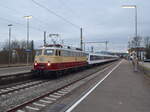 Nürtingen am 11.03.2021 mit 113 309 vor einem Ersatzzug in Richtung Stuttgart